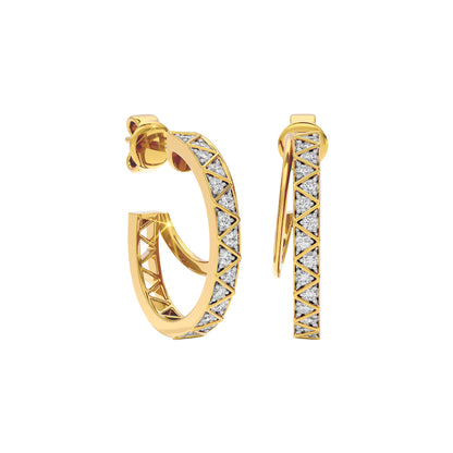 Radiant Allure Diamond Earring 18 KT / Yellow Gold