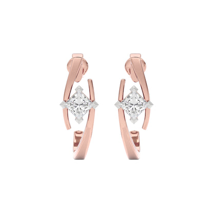 Diamond River Earring 18 KT / Rose Gold