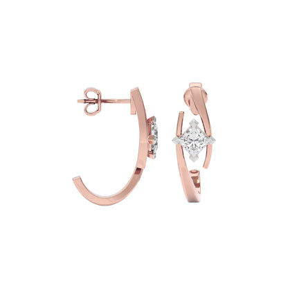 Diamond River Earring 18 KT / Rose Gold