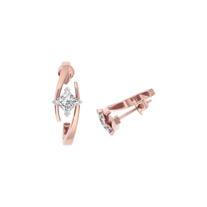 Diamond River Earring 18 KT / Rose Gold