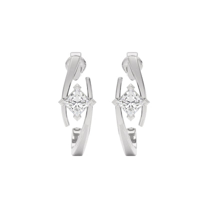 Diamond River Earring 18 KT / White Gold