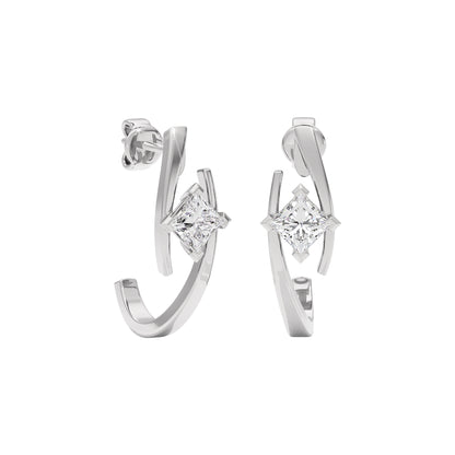Diamond River Earring 18 KT / White Gold
