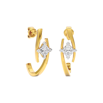 Diamond River Earring 18 KT / Yellow Gold