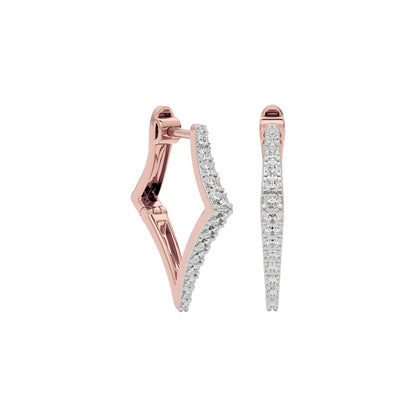 Midnight Dew Diamond Earring 18 KT / Rose Gold