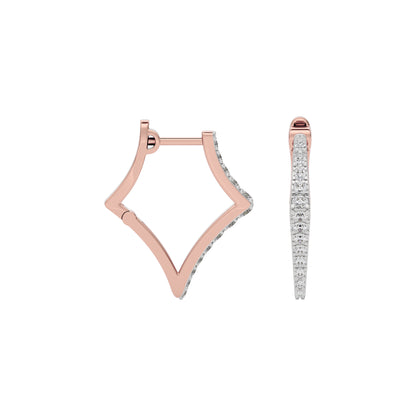 Midnight Dew Diamond Earring 18 KT / Rose Gold