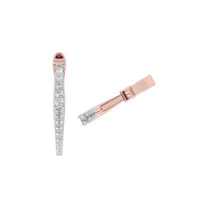 Midnight Dew Diamond Earring 18 KT / Rose Gold