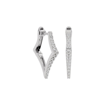 Midnight Dew Diamond Earring 18 KT / White Gold