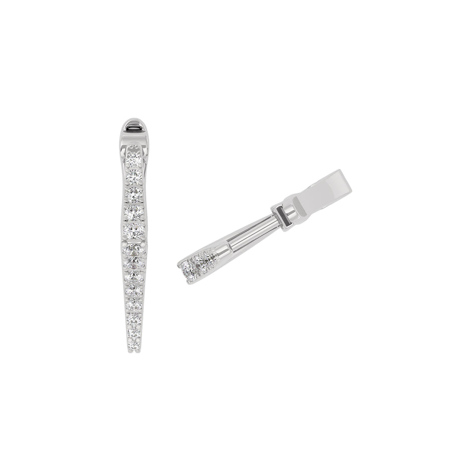 Midnight Dew Diamond Earring 18 KT / White Gold