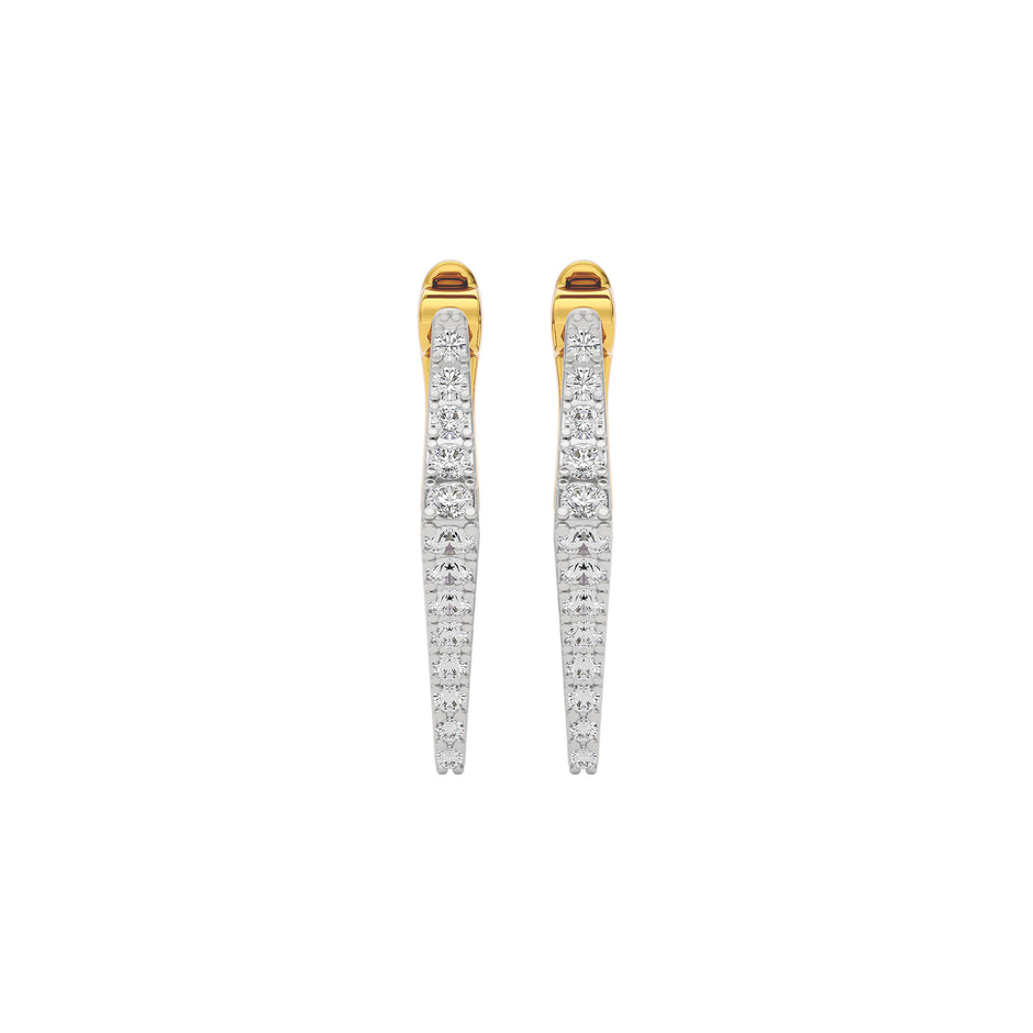 Midnight Dew Diamond Earring 18 KT / Yellow Gold