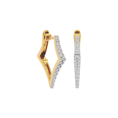 Midnight Dew Diamond Earring 18 KT / Yellow Gold