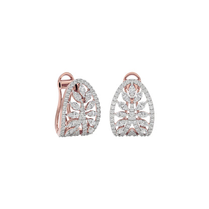 Diamond Moonstone Earrings