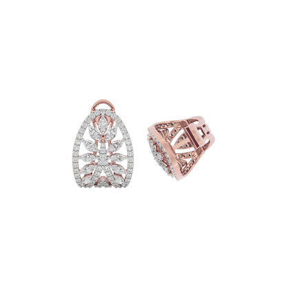 Diamond Moonstone Earrings