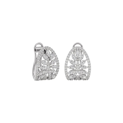 Diamond Moonstone Earrings