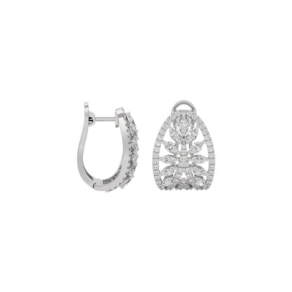 Diamond Moonstone Earrings