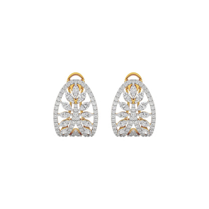 Diamond Moonstone Earrings