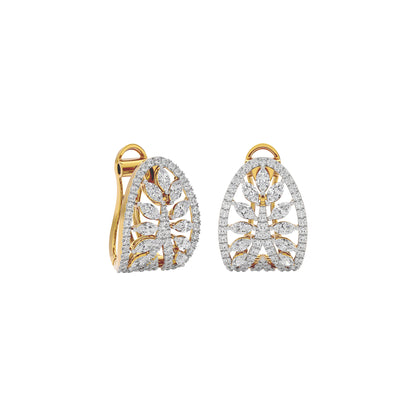 Diamond Moonstone Earrings