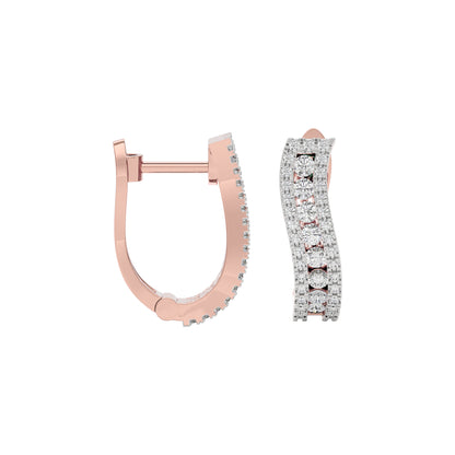 Glowing Halo Diamond Earring 18 KT / Rose Gold