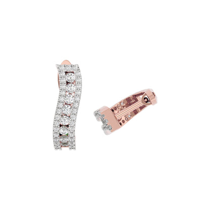 Glowing Halo Diamond Earring 18 KT / Rose Gold