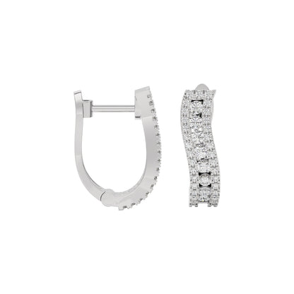 Glowing Halo Diamond Earring 18 KT / White Gold