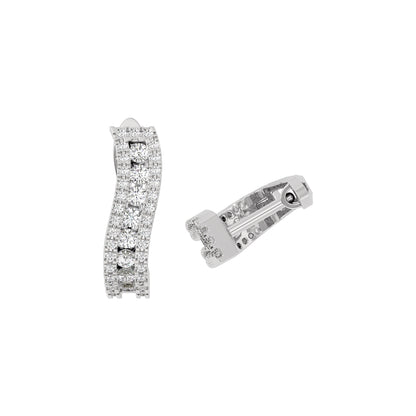 Glowing Halo Diamond Earring 18 KT / White Gold