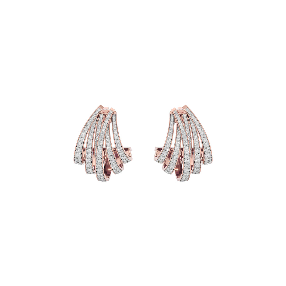 Luminous Pulse Diamond Earring 18 KT / Rose Gold