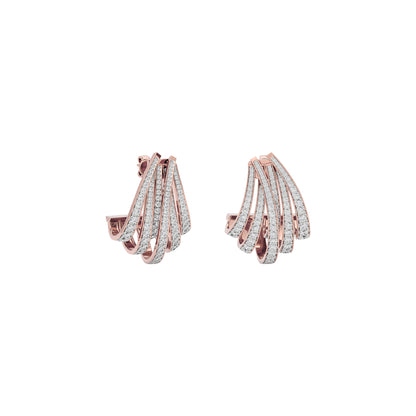 Luminous Pulse Diamond Earring 18 KT / Rose Gold