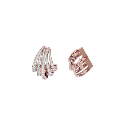 Luminous Pulse Diamond Earring 18 KT / Rose Gold