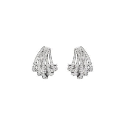 Luminous Pulse Diamond Earring 18 KT / White Gold