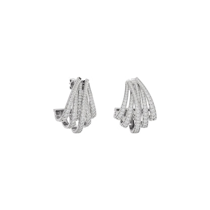 Luminous Pulse Diamond Earring 18 KT / White Gold