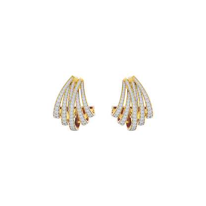 Luminous Pulse Diamond Earring 18 KT / Yellow Gold