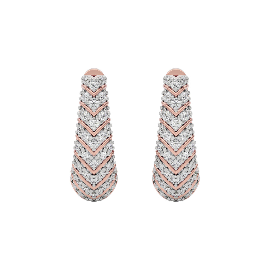Twilight Spark Diamond Earring 18 KT / Rose Gold