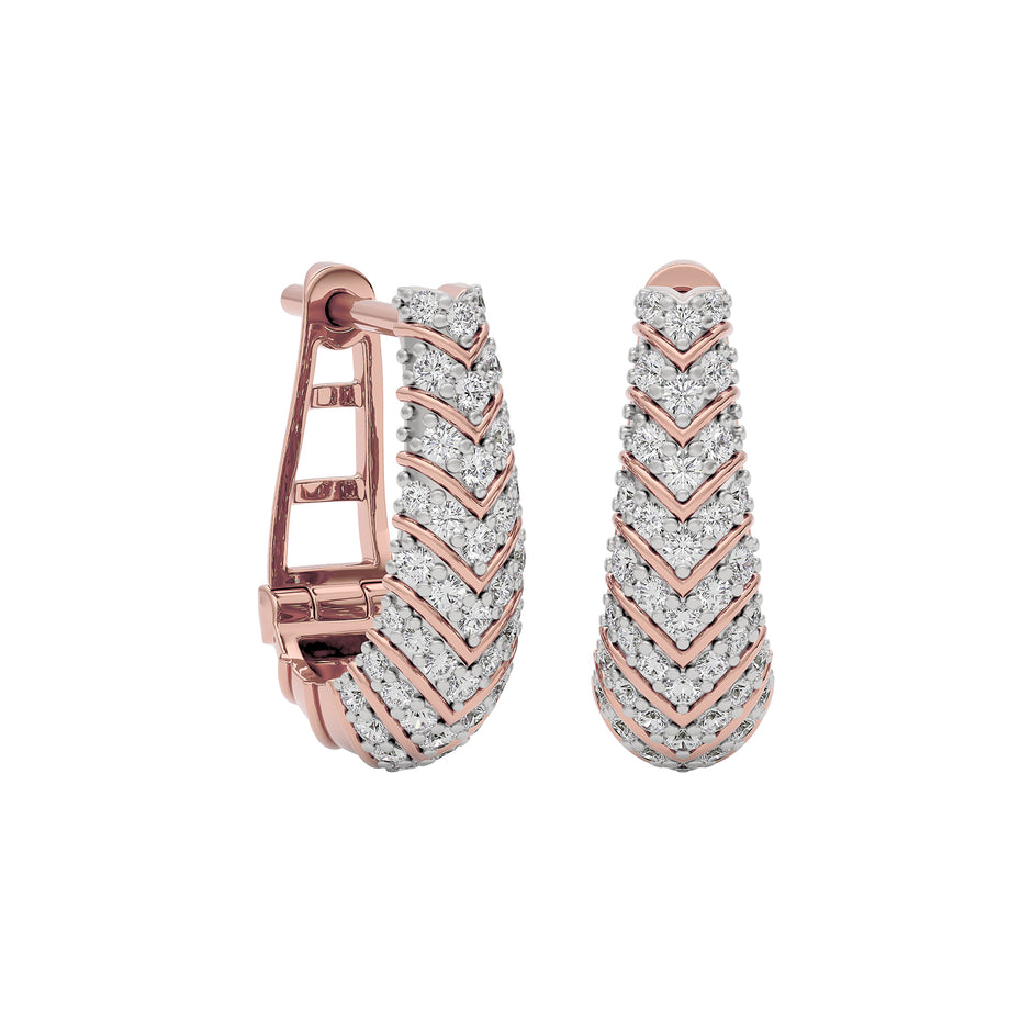 Twilight Spark Diamond Earring 18 KT / Rose Gold