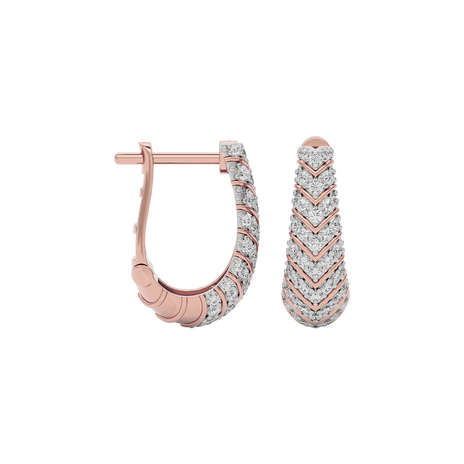 Twilight Spark Diamond Earring 18 KT / Rose Gold
