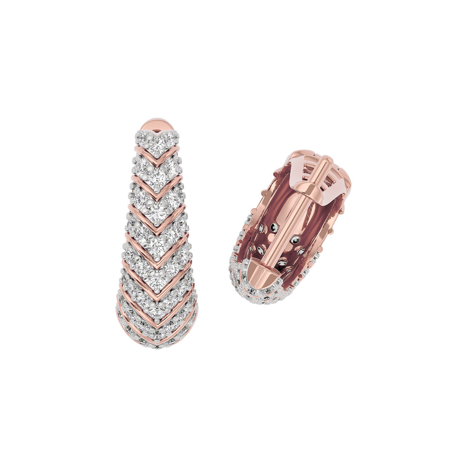 Twilight Spark Diamond Earring 18 KT / Rose Gold