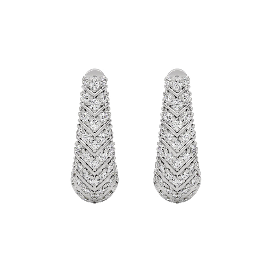 Twilight Spark Diamond Earring 18 KT / White Gold