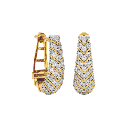 Twilight Spark Diamond Earring 18 KT / Yellow Gold