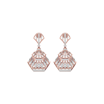 Diamond Glisten Earring 18 KT / Rose Gold