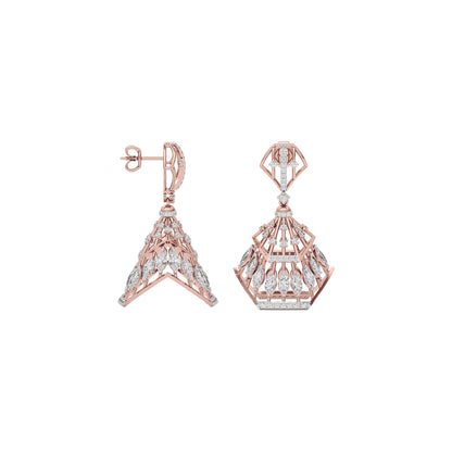 Diamond Glisten Earring 18 KT / Rose Gold
