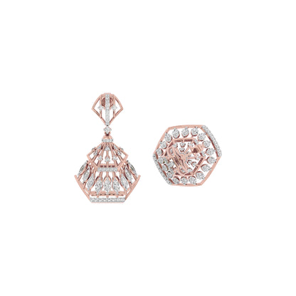Diamond Glisten Earring 18 KT / Rose Gold