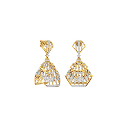 Diamond Glisten Earring 18 KT / Yellow Gold