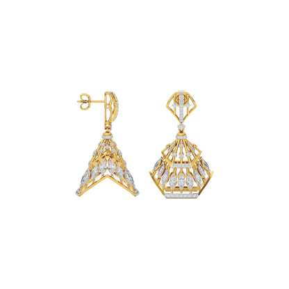Diamond Glisten Earring 18 KT / Yellow Gold