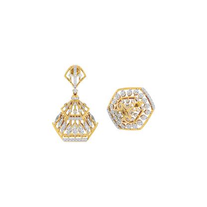 Diamond Glisten Earring 18 KT / Yellow Gold