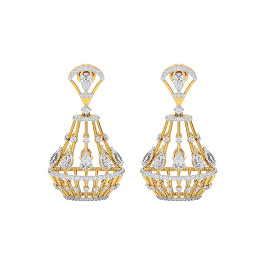 Crystal Serene Diamond Earring