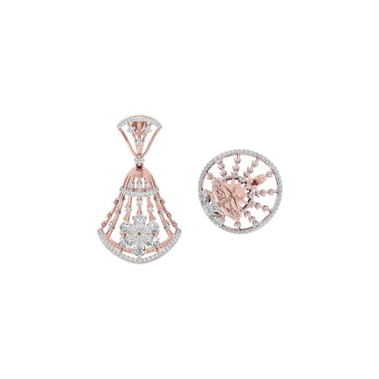 Glittering Shine Diamond Earring 18 KT / Rose Gold