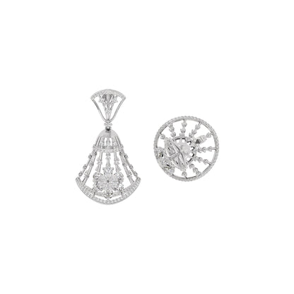Glittering Shine Diamond Earring 18 KT / White Gold