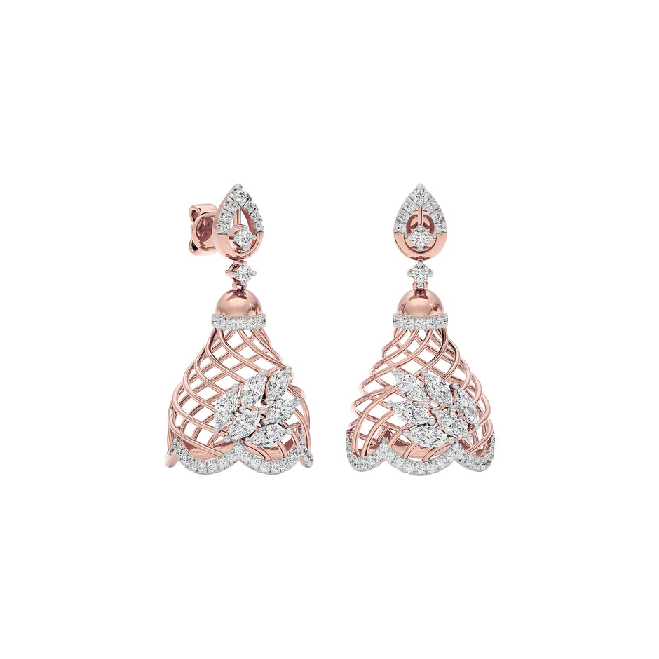 Luxe Twilight Diamond Earring 18 KT / Rose Gold