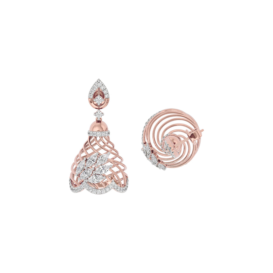 Luxe Twilight Diamond Earring 18 KT / Rose Gold
