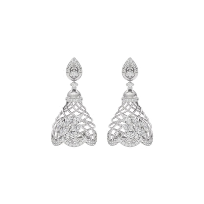 Luxe Twilight Diamond Earring 18 KT / White Gold