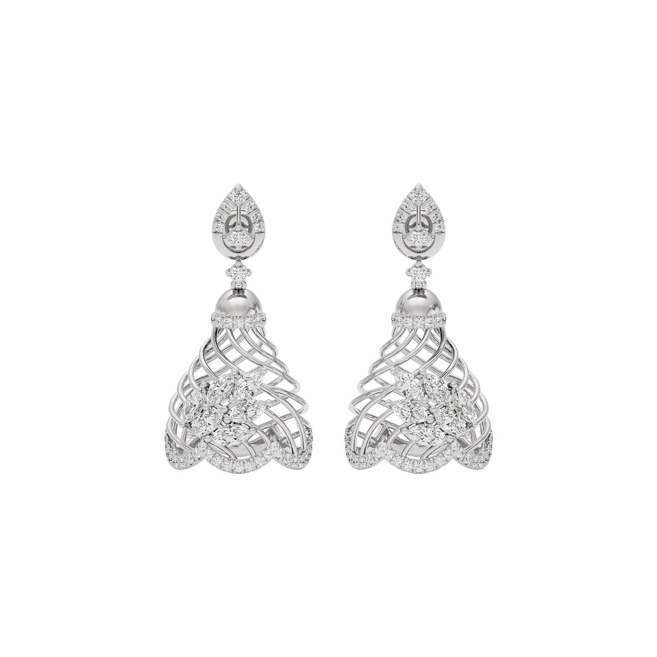 Luxe Twilight Diamond Earring 18 KT / White Gold