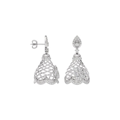 Luxe Twilight Diamond Earring 18 KT / White Gold